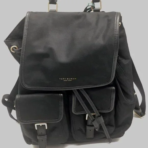 Tory Burch | Bags | Tory Burch Perry Nylon Black Backpack  display picture 3